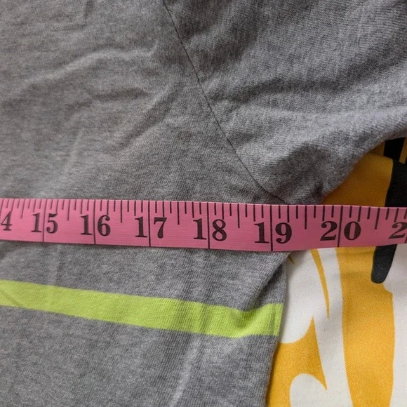 Aeropostale Mens S Polo Shirt Gray Lime Green Striped Short Sleeve A87 Cotton - Picture 6 of 7